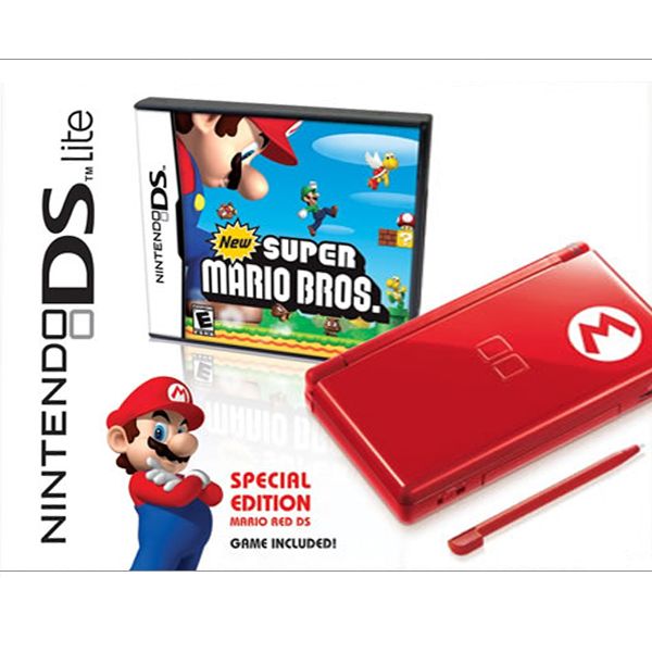 Nintendo DS Lite, Mario red (Special Edition) + New Super Mario Bros.
