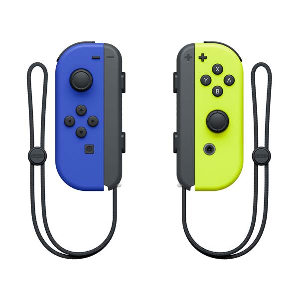 Nintendo Joy-Con Pair, blue / neon yellow - BAZÁR (použitý tovar)