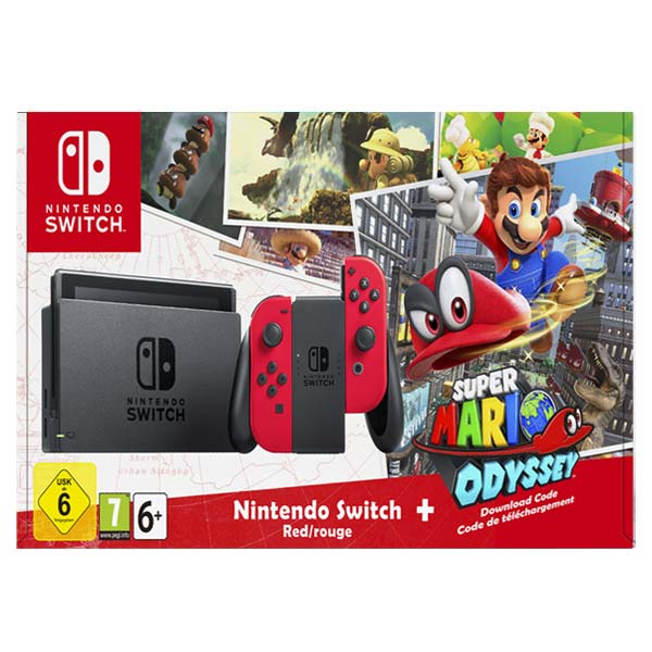 Nintendo Switch, red - BAZÁR (použitý tovar , zmluvná záruka 12 mesiacov)