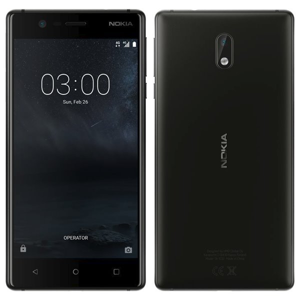 Nokia 3, Dual SIM, Matte Black, Trieda A - použité, záruka 12 mesiacov Nokia 3, Dual SIM, Matte Black, Trieda A - použité, záruka 12 mesiacov