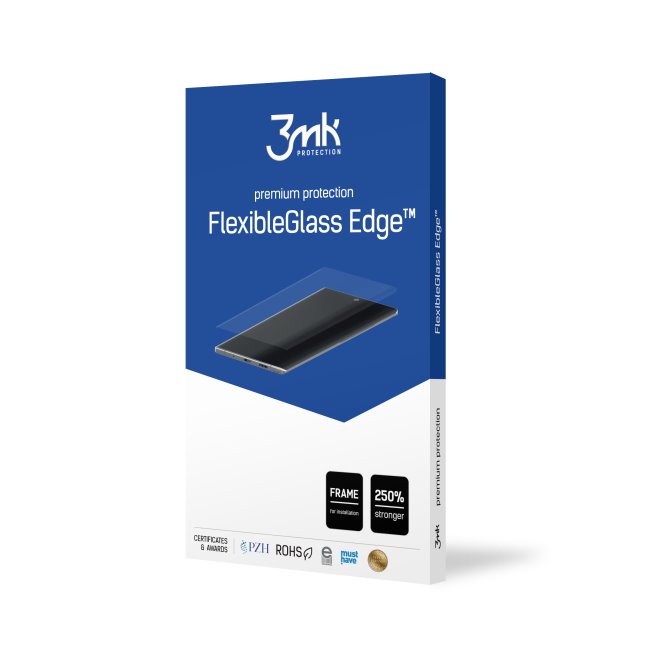 Ochranné hybridné sklo 3mk FlexibleGlass Edge pre Samsung Galaxy Note 10, čierne
