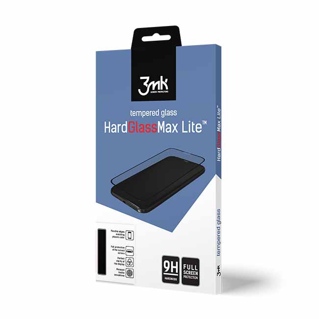 Ochranné temperované sklo 3mk HardGlass Max Lite pre Samsung Galaxy A40 - A405F, black