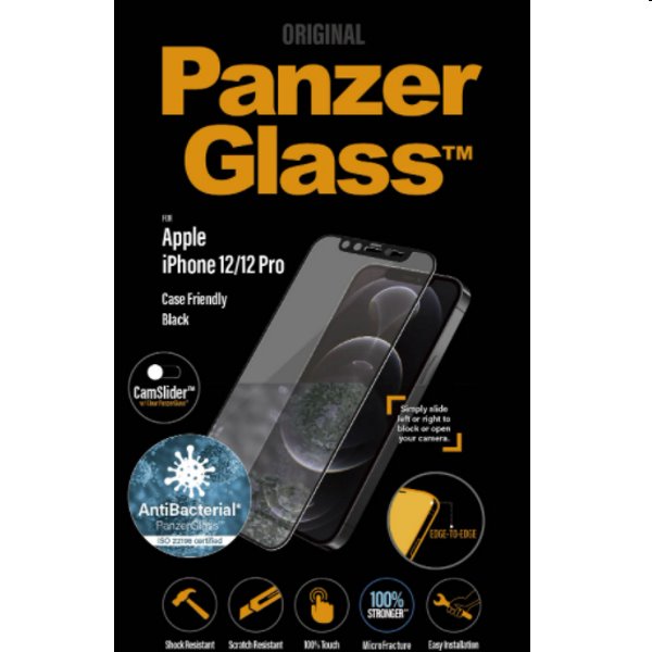 PanzerGlass Case Friendly CamSlider AB for Apple iPhone 12/12 Pro, black