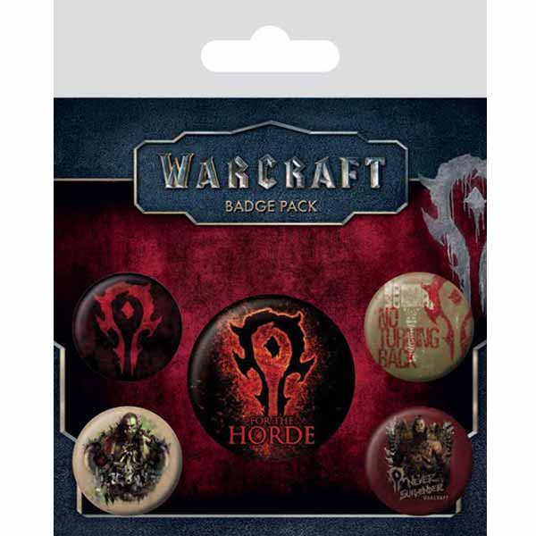 Odznaky WarCraft - The Horde (5-Pack)