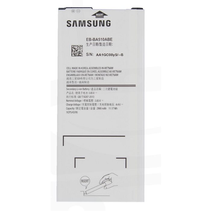 Originálna batéria pre Samsung Galaxy A5 2016 - A510F, 2900 mAh EB-BA510ABE