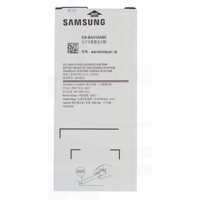 E-shop Originálna batéria pre Samsung Galaxy A5 2016 - A510F, 2900 mAh EB-BA510ABE