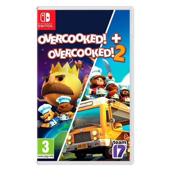 Overcooked! + Overcooked! 2 [NSW] - BAZÁR (použitý tovar)