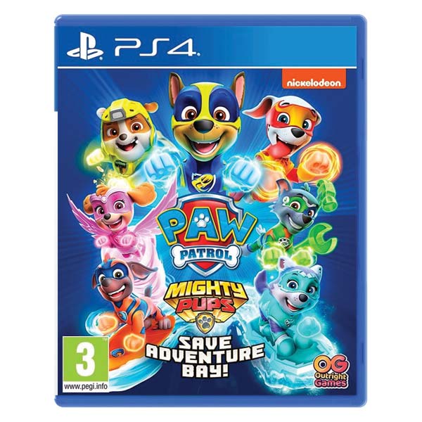 PAW Patrol: Mighty Pups Save Adventure Bay [PS4] - BAZÁR (použitý tovar)