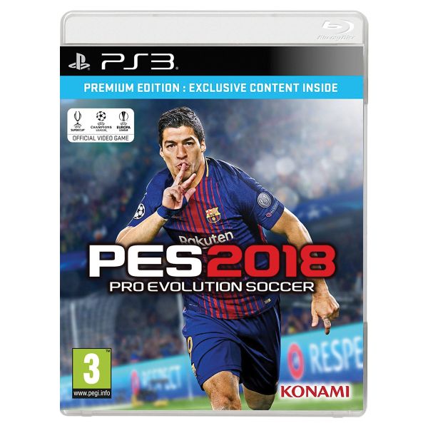 PES 2018: Pro Evolution Soccer [PS3] - BAZÁR (použitý tovar)