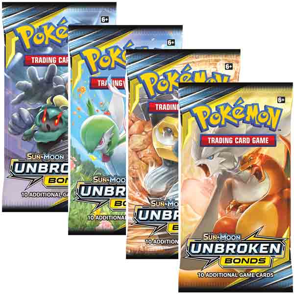 Pokémon TCG Sun & Moon 10 Unbroken Bonds Booster Pack PlayGoSmart