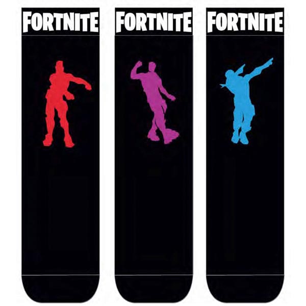 Ponožky Fortnite Dance 3-Pack