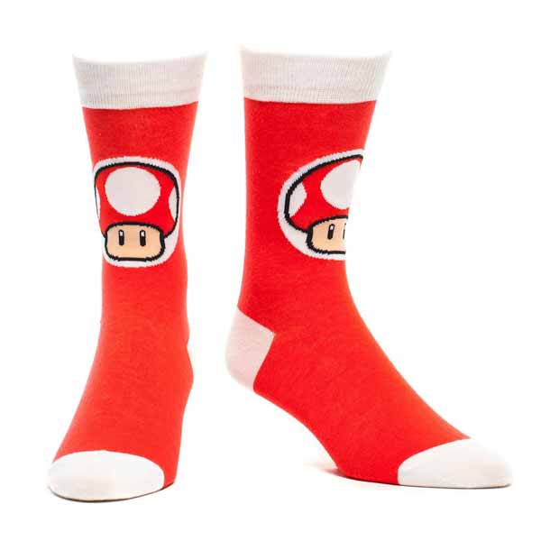 Ponožky Nintendo - Mushroom, Red 43/46