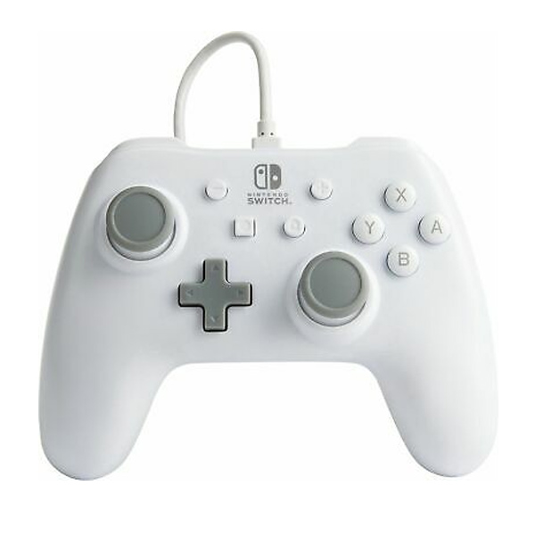 Káblový ovládač PowerA pre Nintendo Switch, Matte White Káblový ovládač PowerA pre Nintendo Switch, Matte White