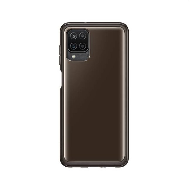 Puzdro Clear Cover pre Samsung Galaxy A12 - A125F, black (EF-QA125T)