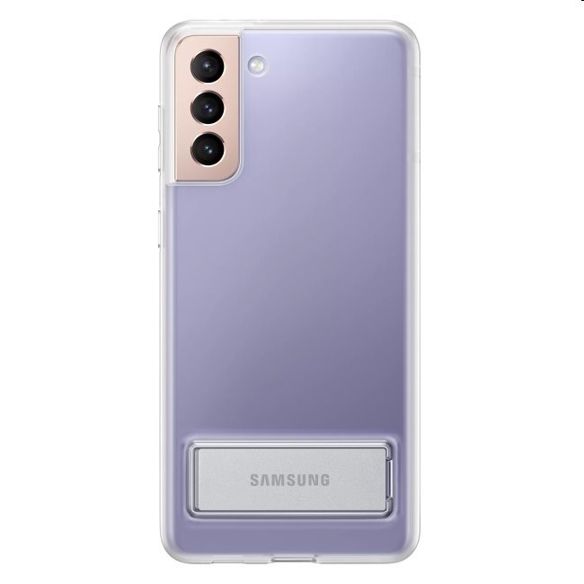 Puzdro Clear Standing Cover pre Samsung Galaxy S21 - G991B, transparent (EF-JG991C)