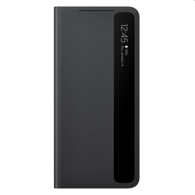 Puzdro Clear View Cover pre Samsung Galaxy S21 Ultra - G998B, black (EF-ZG998C)