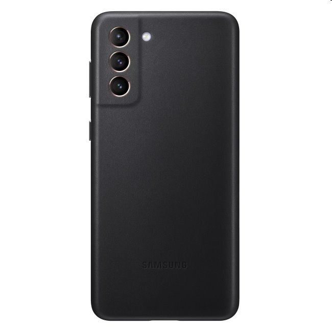 Puzdro Leather Cover pre Samsung Galaxy S21 - G991B, black (EF-VG991L)