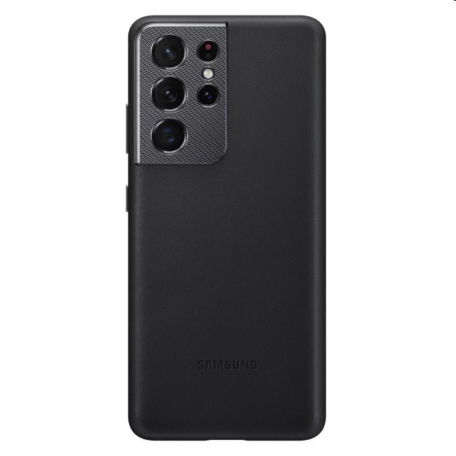 Puzdro Leather Cover pre Samsung Galaxy S21 Ultra - G998B, black (EF-VG998L)