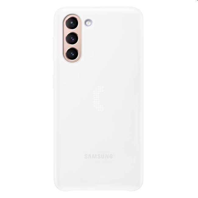 Zadný kryt LED Cover pre Samsung Galaxy S21 Plus, biela