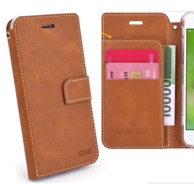 Puzdro Molan Cano Issue Book pre Xiaomi Mi 9T a Mi 9T Pro, Brown