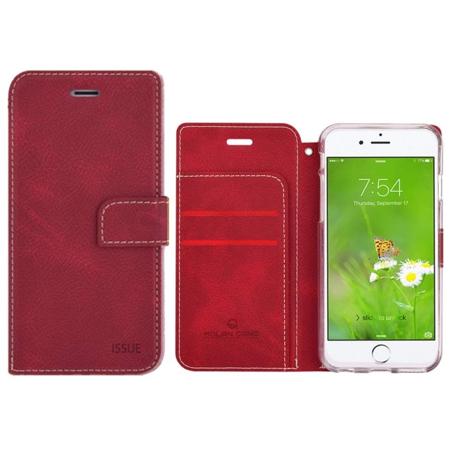 Puzdro Molan Cano Issue Book pre Xiaomi Redmi 8A, Red