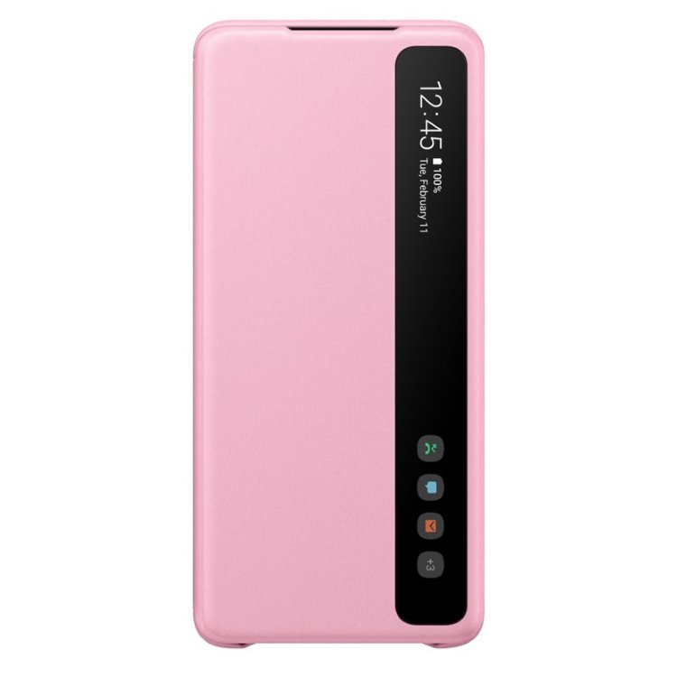 Puzdro Samsung Clear View Cover EF-ZG985CPE pre Samsung Galaxy S20 Plus - G985F, Pink