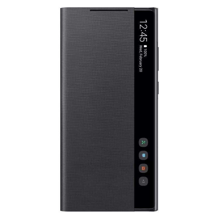Puzdro Samsung Clear View Cover pre Galaxy Note 20 - N980F, black (EF-ZN980CBE)