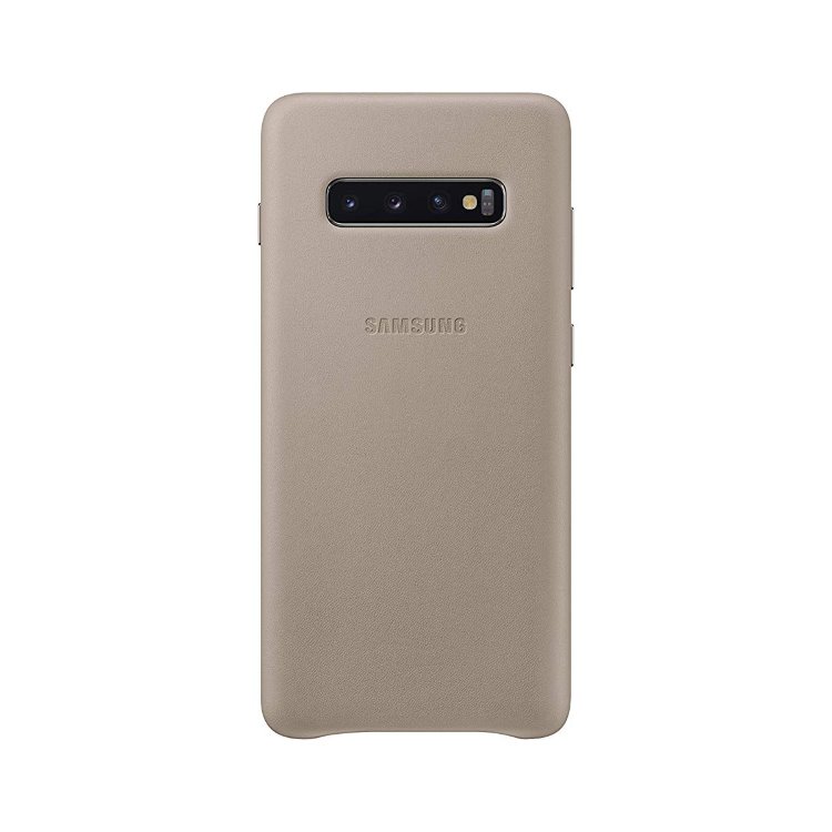 Puzdro Samsung Leather Cover EF-VG975LJE pre Samsung Galaxy S10 Plus - G975F, Grey