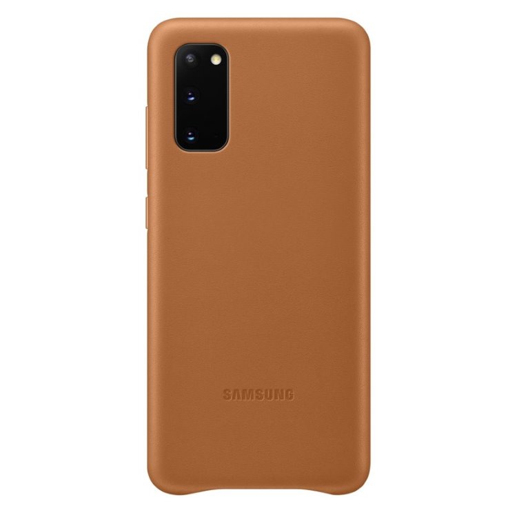 Puzdro Leather Cover pre Samsung Galaxy S20, brown