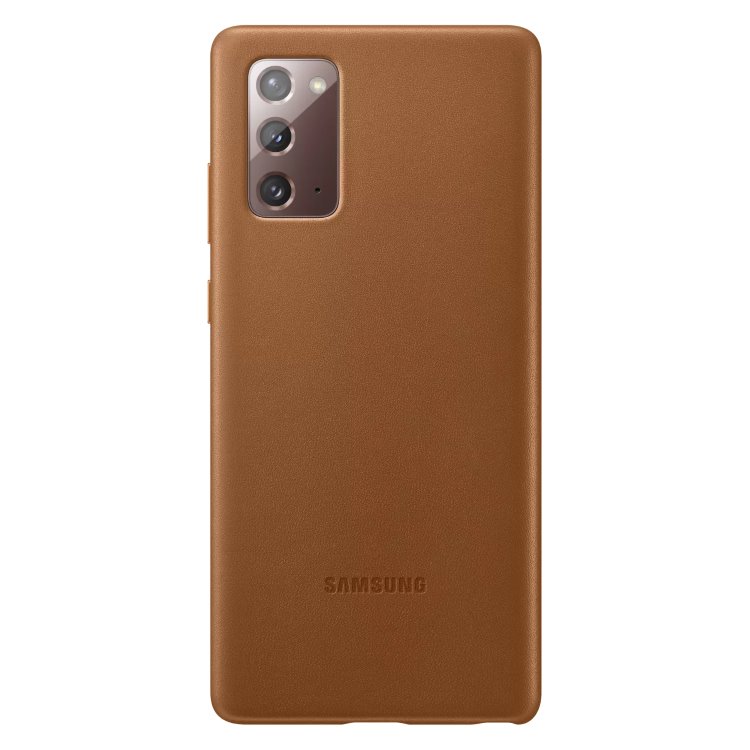 Puzdro Samsung Leather Cover pre Galaxy Note 20 - N980F, brown (EF-VN980LAE)