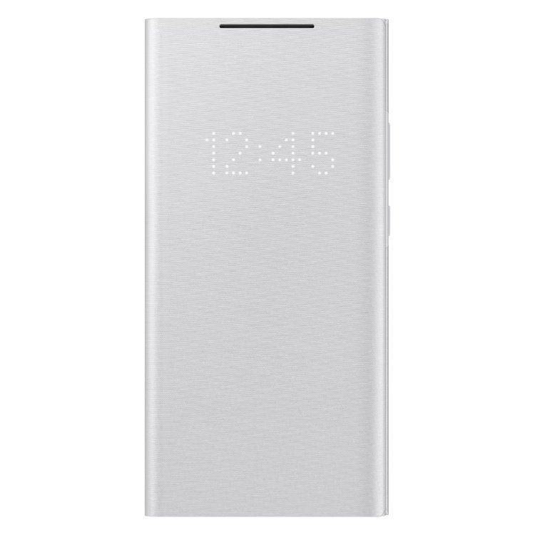 Puzdro Samsung LED View Cover pre Galaxy Note 20 Ultra 5G - N986B, white silver (EF-NN985PSE)