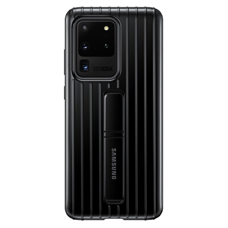 Puzdro Protective Standing Cover pre Samsung Galaxy S20 Ultra, black