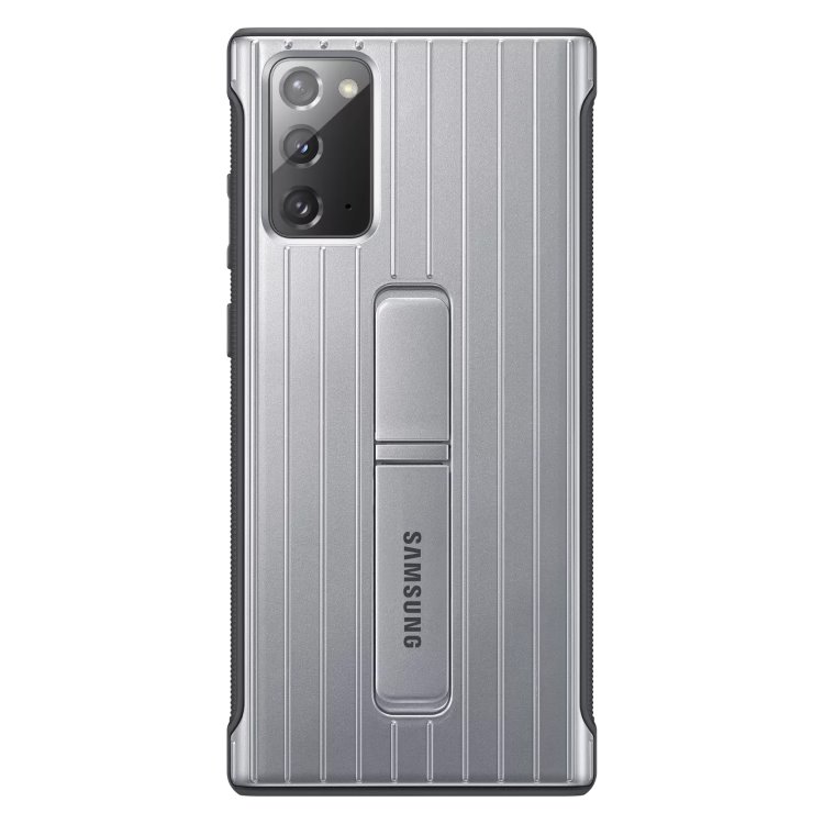 Puzdro Samsung Protective Standing Cover pre Galaxy Note 20 - N980F, silver (EF-RN980CSE)