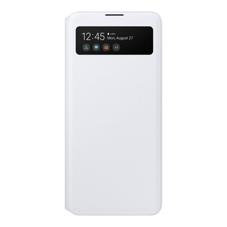 Puzdro Samsung S-View Wallet Cover EF-EA71PBE pre Samsung Galaxy A71 - A715F, White