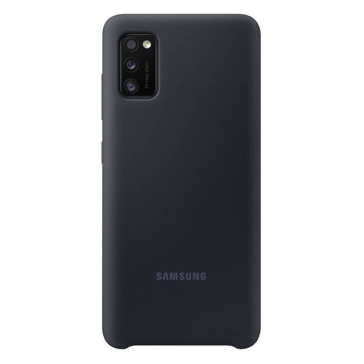 Puzdro Samsung Silicone Cover EF-PA415TBE pre Samsung Galaxy A41 - A415F, Black