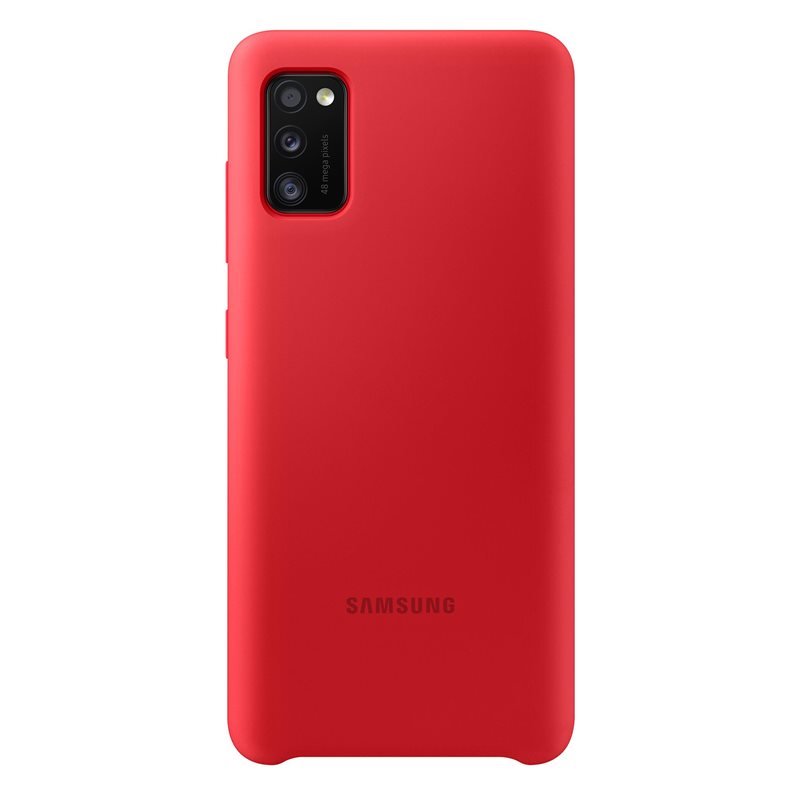 Puzdro Samsung Silicone Cover EF-PA415TRE pre Samsung Galaxy A41 - A415F, Red