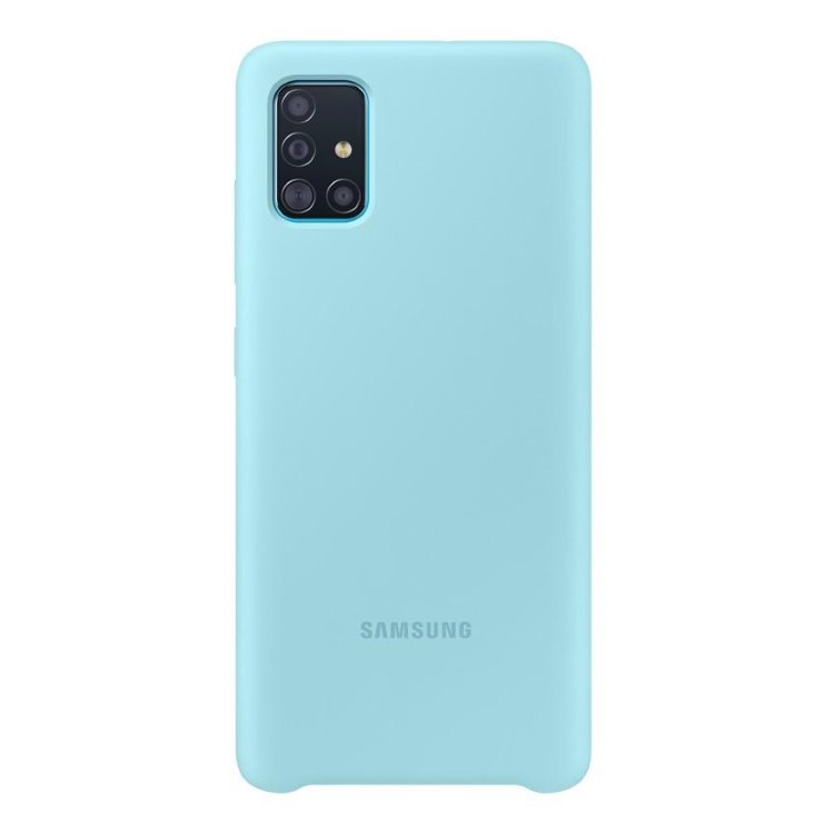 Puzdro Samsung Silicone Cover EF-PA515TLE pre Samsung Galaxy A51 - A515F, Blue
