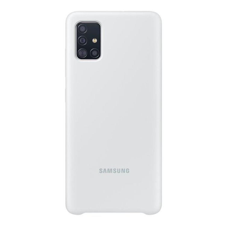 Puzdro Samsung Silicone Cover EF-PA515TWE pre Samsung Galaxy A51 - A515F, White
