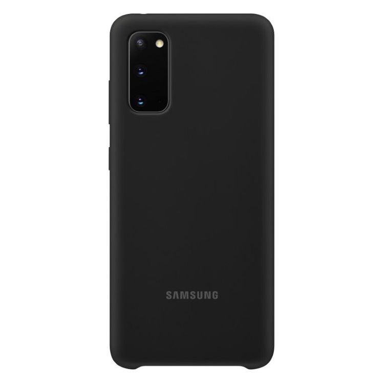 Puzdro Samsung Silicone Cover EF-PG980TBE pre Samsung Galaxy S20 - G980F, Black