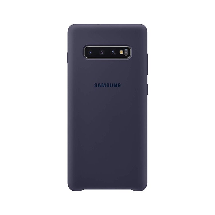 Puzdro Samsung Silicone Cover EF-PG975TNE pre Samsung Galaxy S10 Plus - G975F, Navy