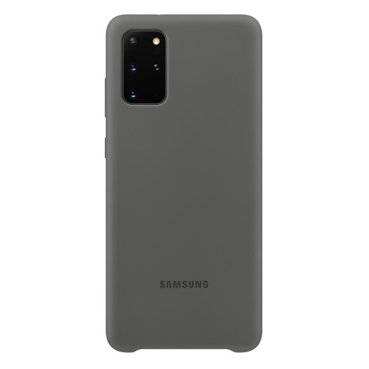 Puzdro Samsung Silicone Cover EF-PG985TJE pre Samsung Galaxy S20 Plus - G985F, Gray