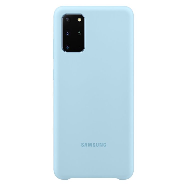 Puzdro Samsung Silicone Cover EF-PG985TLE pre Samsung Galaxy S20 Plus - G985F, Sky Blue