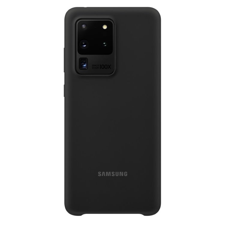 Zadný kryt Silicone Cover pre Samsung Galaxy S20 Ultra, čierna