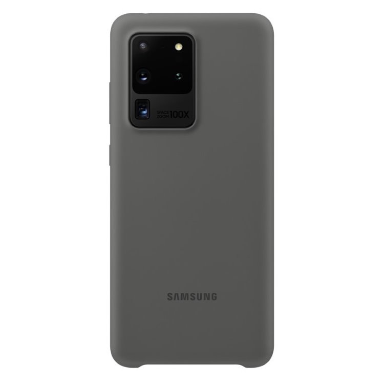 Puzdro Silicone Cover pre Samsung Galaxy S20 Ultra, gray