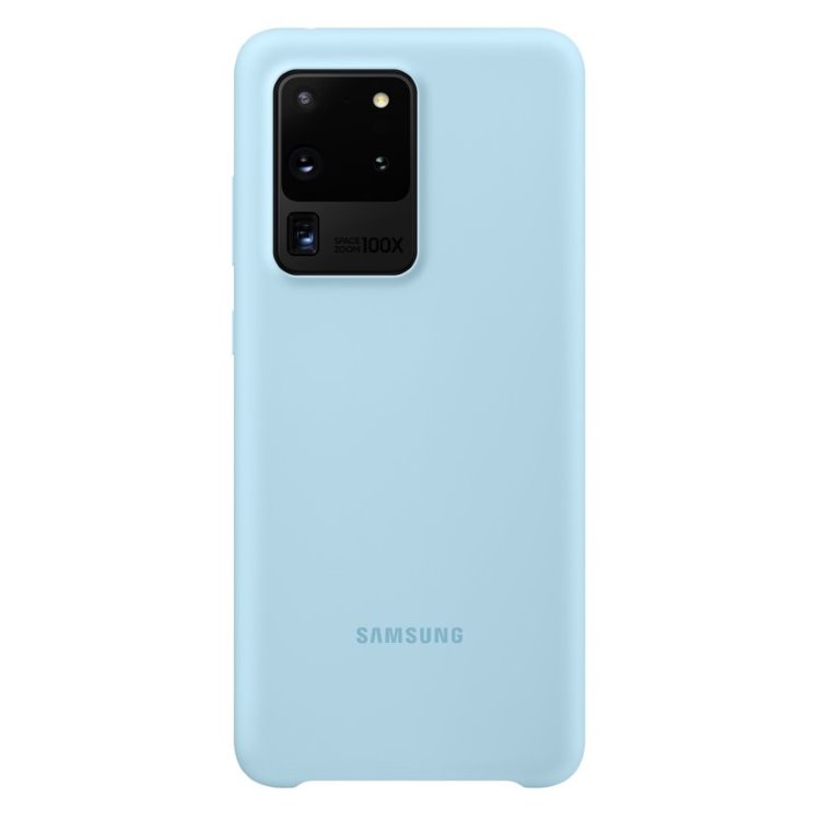Puzdro Silicone Cover pre Samsung Galaxy S20 Ultra, sky blue