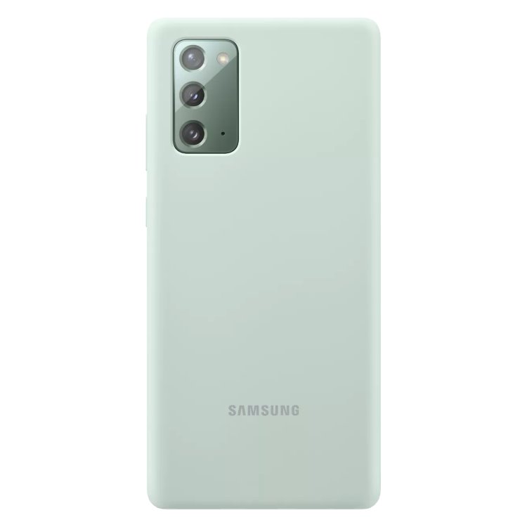 Puzdro Samsung Silicone Cover pre Galaxy Note 20 - N980F, mint (EF-PN980TME )