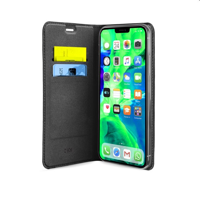 E-shop Knižkové puzdro SBS Book Wallet Lite pre iPhone 12 Pro Max, čierna TEBKLITEIP12PMK