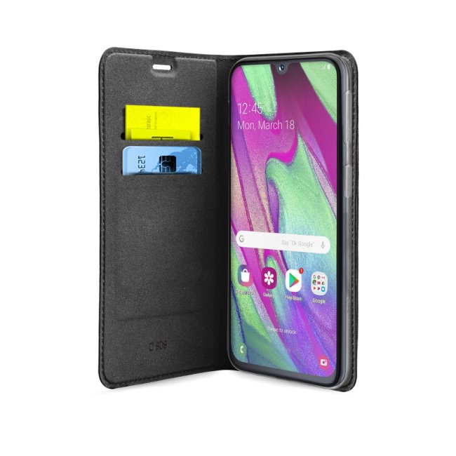 Puzdro SBS Book Wallet Lite pre Samsung Galaxy A40 - A405F, čierne