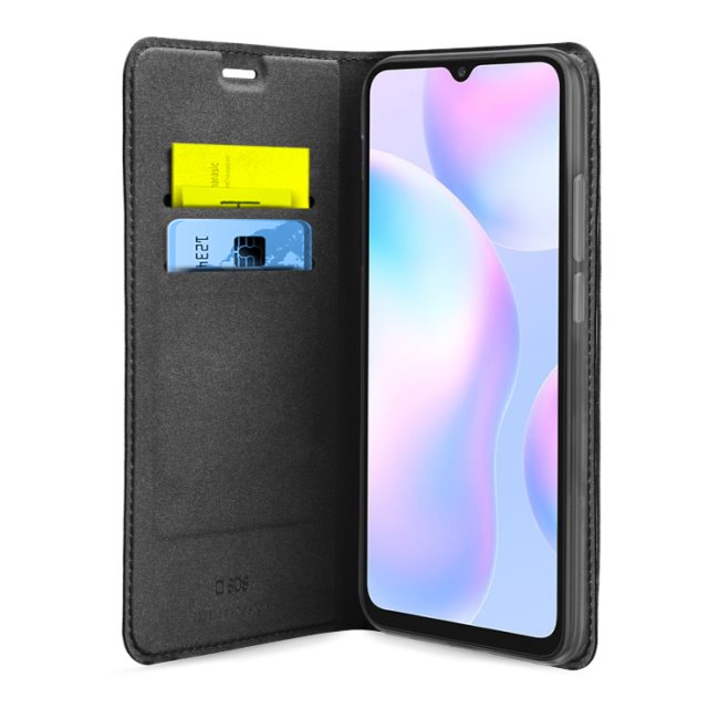 E-shop Knižkové puzdro SBS Book Wallet Lite pre Xiaomi Redmi 9A9AT, čierna TEBKLITEXIR9AK