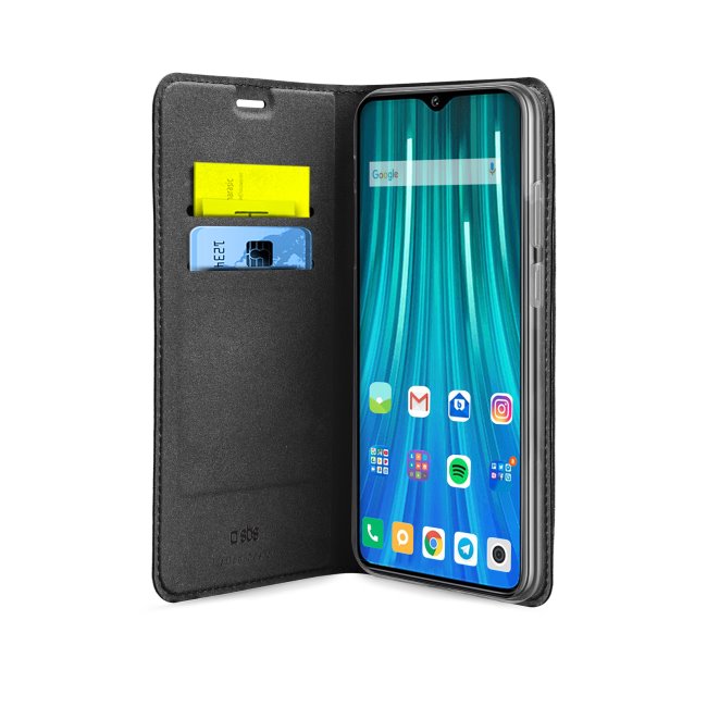 Puzdro SBS Book Wallet Lite pre Xiaomi Redmi Note 9 Pro, čierne